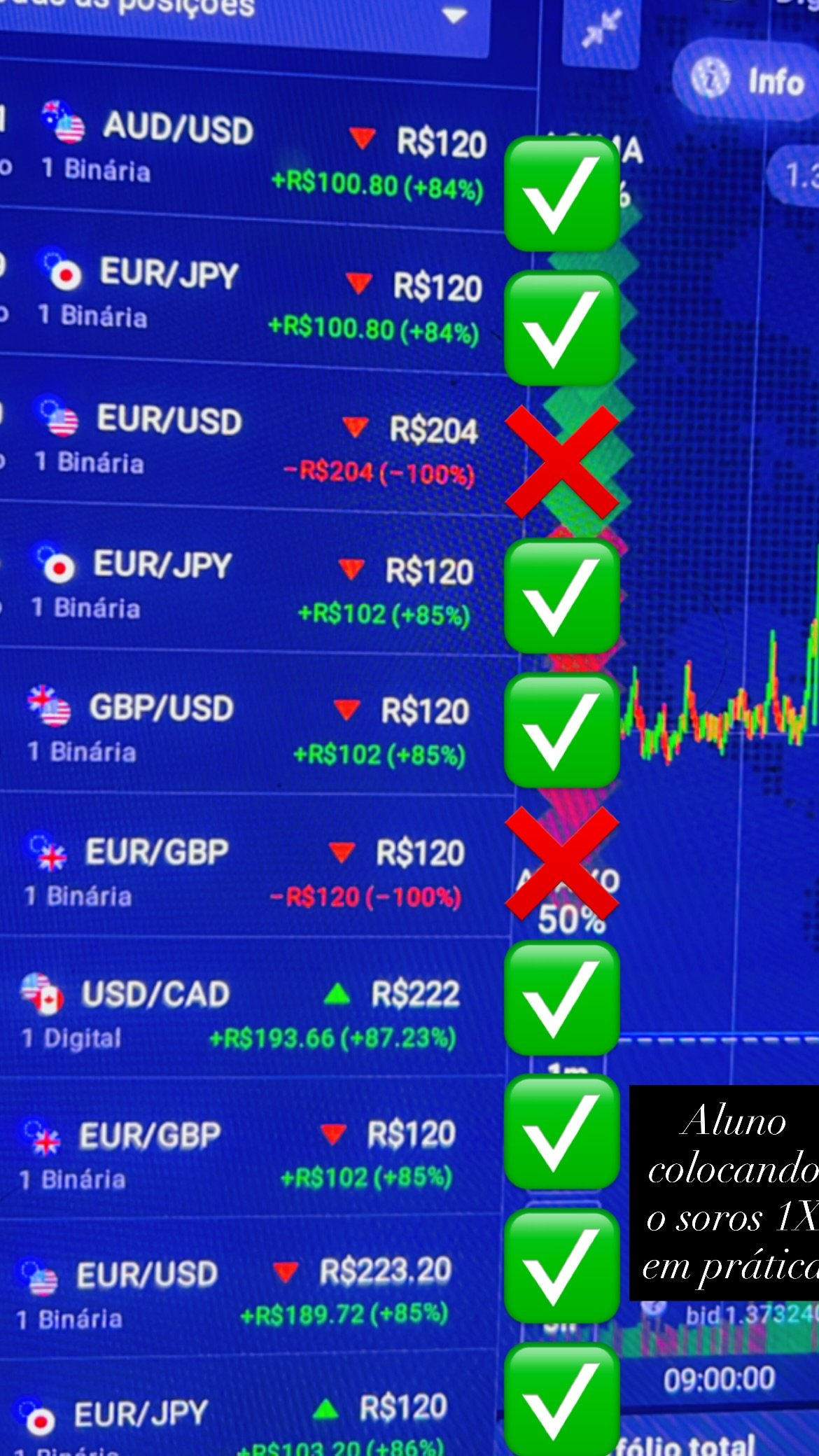 Print de resultado de aluno